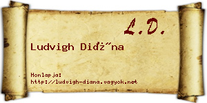 Ludvigh Diána névjegykártya