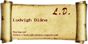 Ludvigh Diána névjegykártya